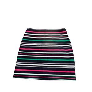 Talbots Skirt | Navy Striped | Side Zip | Lined | Petite 14